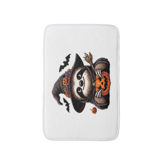 Scary Halloween Sloth Witch Hat Costume Spooky Sea Badmat (Voorkant Verticaal)