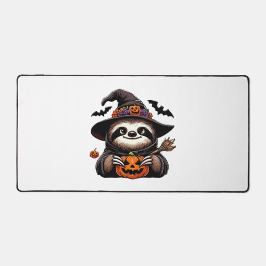 Scary Halloween Sloth Witch Hat Costume Spooky Sea Bureaumat (Voorkant)