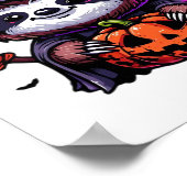 Scary Halloween Sloth Witch Hat Costume Spooky Sea Poster (Hoek)