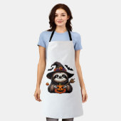 Scary Halloween Sloth Witch Hat Costume Spooky Sea Schort (Gedragen)