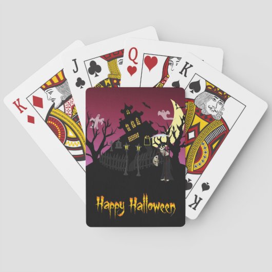 Scary Halloween Speelkaarten (Achterkant)