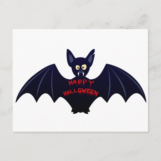 Scary halloween vampire briefkaart (Voorkant)
