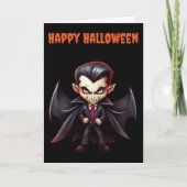 Scary Halloween Vampire Feestdagen Kaart (Voorkant)