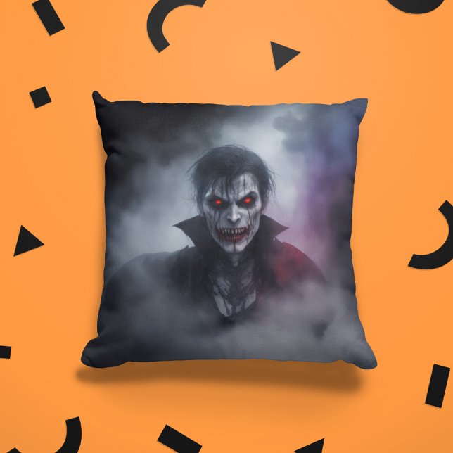 Scary Halloween Vampire Home Decor Vakantie Kussen (Scary Halloween Vampire Home Decor Holiday Throw Pillow
)