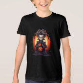 Scary Halloween Vampire Tri-Blend Shirt (Voorkant)