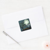 Scary Halloween Vierkante Sticker (Envelop)