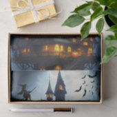 Scary Halloween Witch Castle Tissuepapier (Geschenk)