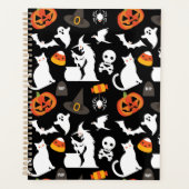 Scary Halloween Witch Funny Pumpkin Planner (Voorkant)