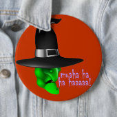 Scary Halloween Witch Ronde Button 6,0 Cm (In situ)