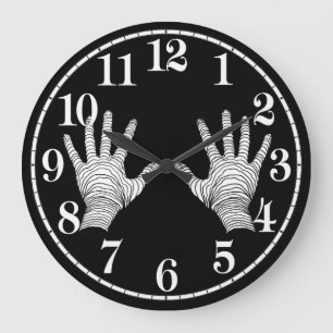 Scary Hand afbeelding for Acrylwall Clock Grote Klok