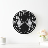 Scary Hand afbeelding for Acrylwall Clock Grote Klok (Huis)