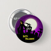 Scary Happy Halloween Ronde Button 5,7 Cm (Voorkant /achterkant)