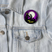 Scary Happy Halloween Ronde Button 5,7 Cm (In situ)