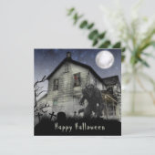 Scary Happy Halloween Werewolf Kaart (Staand voorkant)
