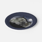 Scary Happy Halloween Werewolf Papieren Bordje (Gekanteld)