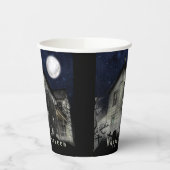 Scary Happy Halloween Werewolf Party Papieren Bekers (Links)