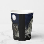 Scary Happy Halloween Werewolf Party Papieren Bekers (Rechts)