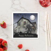 Scary Happy Halloween Werewolf Servet (Insitu)