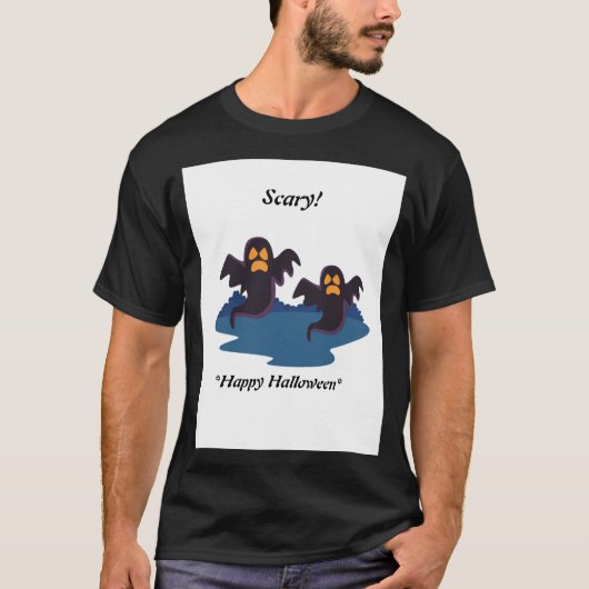 Scary Happy Halloween XL Size Kleding Mannen-Topje T-shirt (Voorkant)