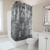 Scary Haunted Cemetery, Shower Curtain Art Douchegordijn (In situ)