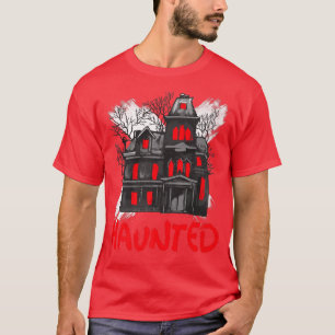 Scary Haunted House Horror Art T-shirt