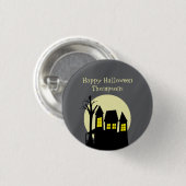 Scary Haunted House Ronde Button 3,2 Cm (Voorkant /achterkant)
