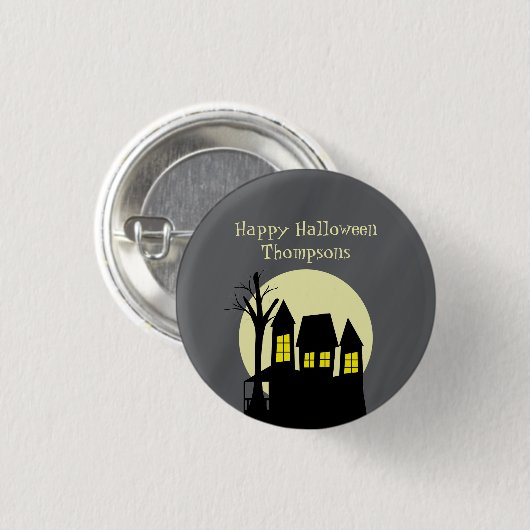 Scary Haunted House Ronde Button 3,2 Cm (Voorkant /achterkant)
