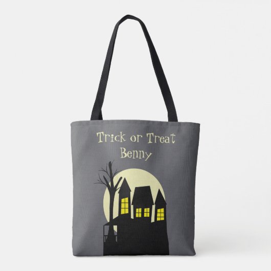 Scary Haunted House Tote Bag (Achterkant)