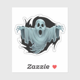 Scary Haunting Ghost Sticker