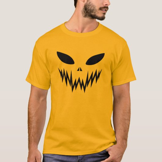 Scary Horror Ghost Face Happy Halloween  T-shirt (Voorkant)