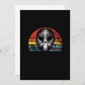 Scary Horror Movie Hockey Mask Retro Sunset Save The Date (Voorkant / Achterkant)