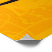 Scary House & Full Moon Halloween Party Uitnodigin Poster (Hoek)