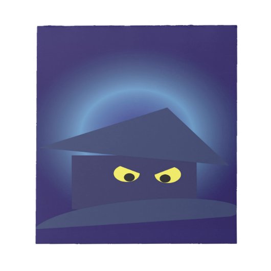 Scary House Silver Moon Notitieblok (Voorkant)