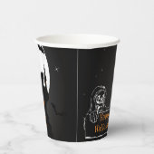 Scary Hunted House Halloween Paper Cup Papieren Bekers (Rechts)