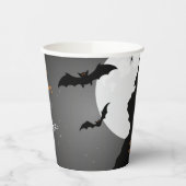 Scary Hunted House Halloween Paper Cup Papieren Bekers (Links)
