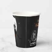 Scary Hunted House Halloween Paper Cup Papieren Bekers (Rechts)