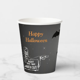 Scary Hunted House Halloween Paper Cup Papieren Bekers