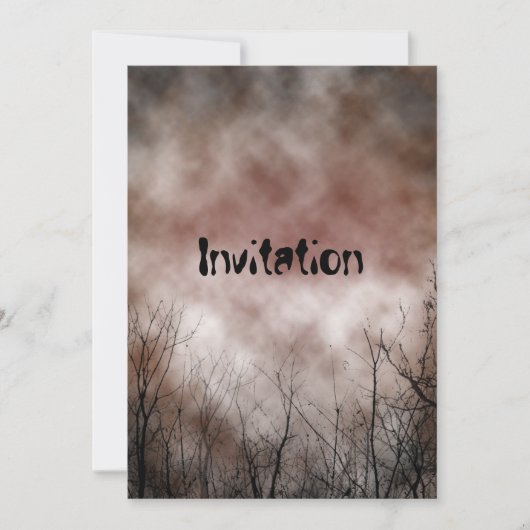 Scary Invitation Kaart (Voorkant)