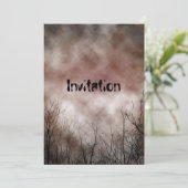Scary Invitation Kaart (Staand voorkant)