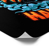 Scary Jack-o-lantern Bubbling Head Poster (Hoek)