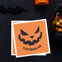 Scary Jack O Lantern Custom Sinaasappel Halloween 