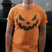 Scary Jack O Lantern Custom Sinaasappel Halloween T-shirt