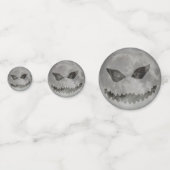 Scary Jack O Lantern Halloween Moon Confetti (Achterkanten)