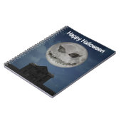 Scary Jack O Lantern Halloween Moon Notitieboek (Linkerzijde)