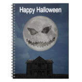 Scary Jack O Lantern Halloween Moon Notitieboek (Voorkant)