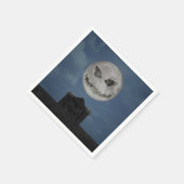 Scary Jack O Lantern Halloween Moon Servetten (Hoek)
