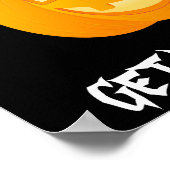 SCARY JACK O'LANTERN HAPPY HALLOWEEN POSTER (Hoek)