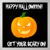 SCARY JACK O'LANTERN HAPPY HALLOWEEN POSTER (Voorkant)