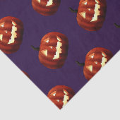 Scary Jack O'Lantern Pumpkin Halloween Birthday Tissuepapier (Detail)
