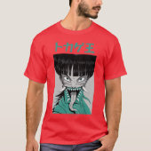 Scary japanese anime face Scary japanese anime fac T-shirt (Voorkant)